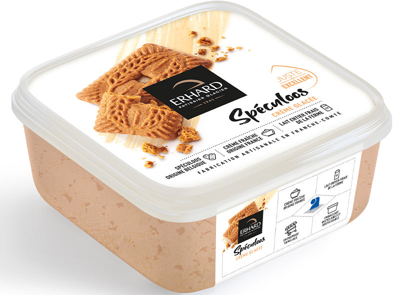 Creme Glacee Au Speculoos Avec Morceaux