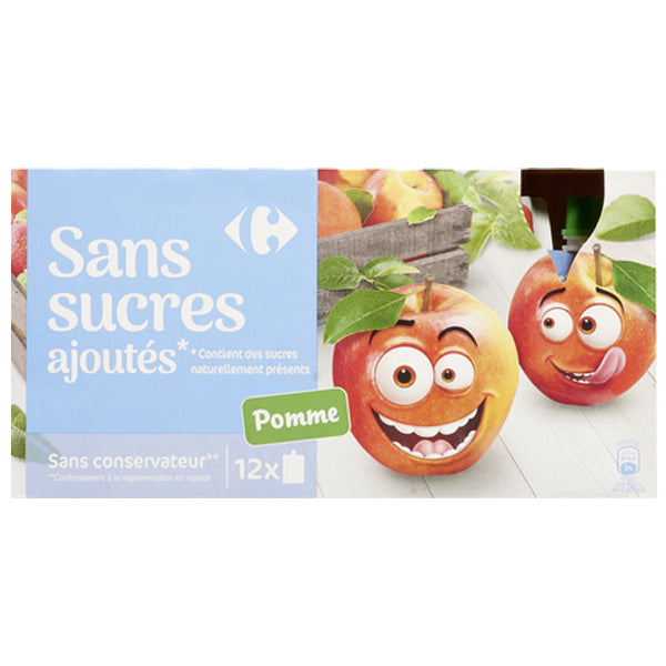 Compotes De Pomme Nature En Gourdes