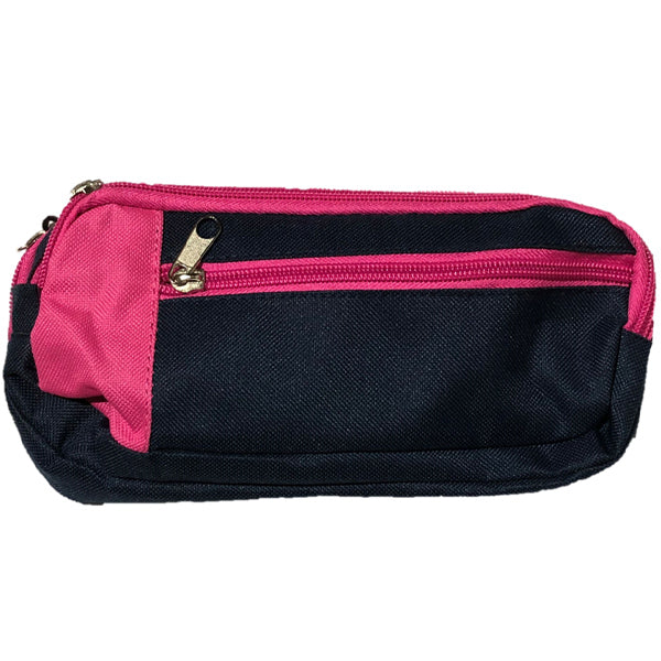 Trousse Rectangulaire Bicolor + Zip Marine/Rose