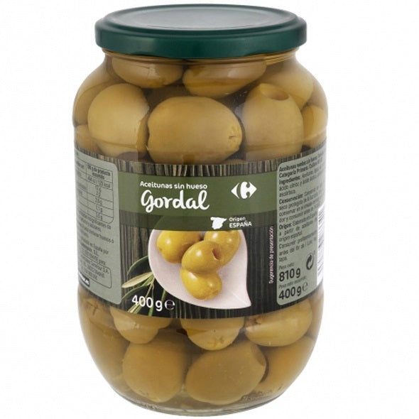 Aceitunas Verdes Gordal Sin Hueso Olives Vertes Gordal Denoyautees