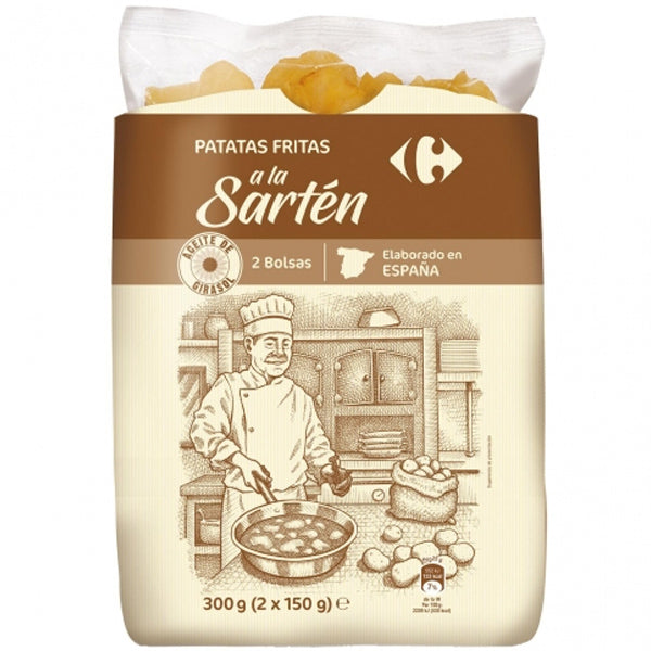 Patatas Fritas A La Sarten Chips De Pommes De Terre Sautees A La Poele