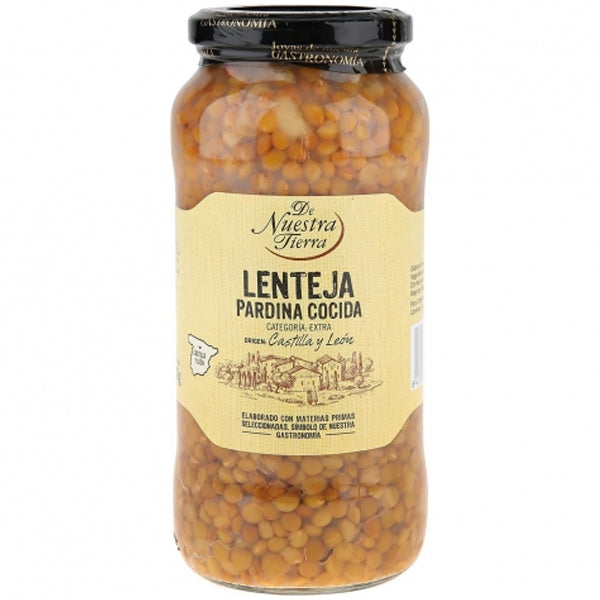 Lenteja Pardina Cocida Categoria Extra Lentilles Cuites De Pardina Extra