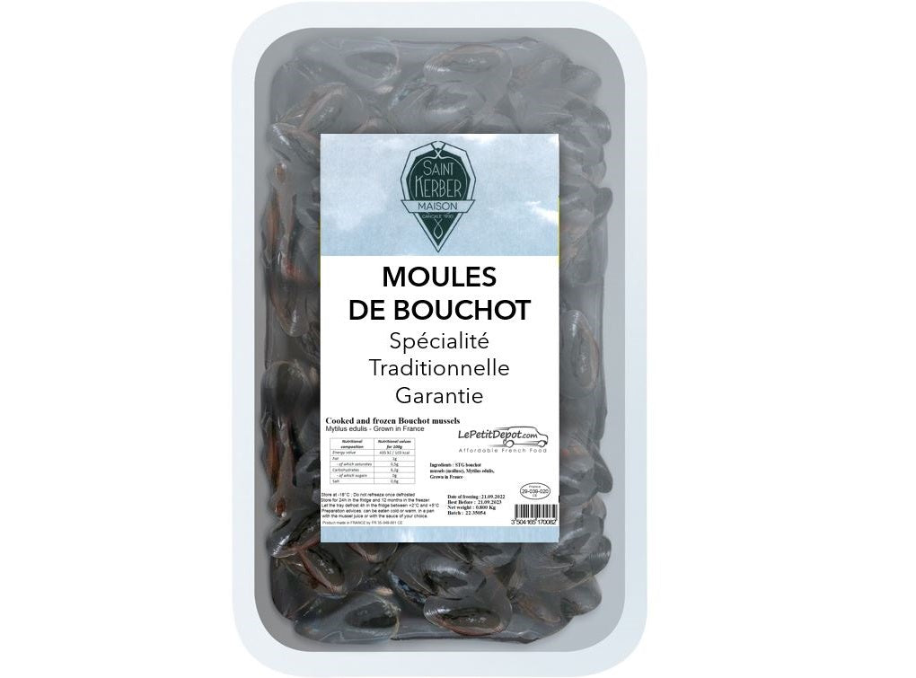 Moules De Bouchot Pre-Cuites Surgelees