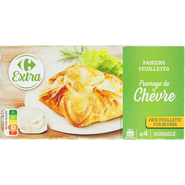 4 Paniers Feuilletes Au Fromage De Chevre