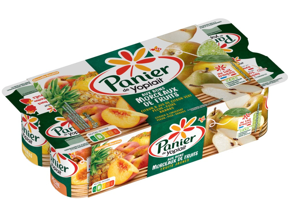 Panier De Yoplait Fruits Jaunes