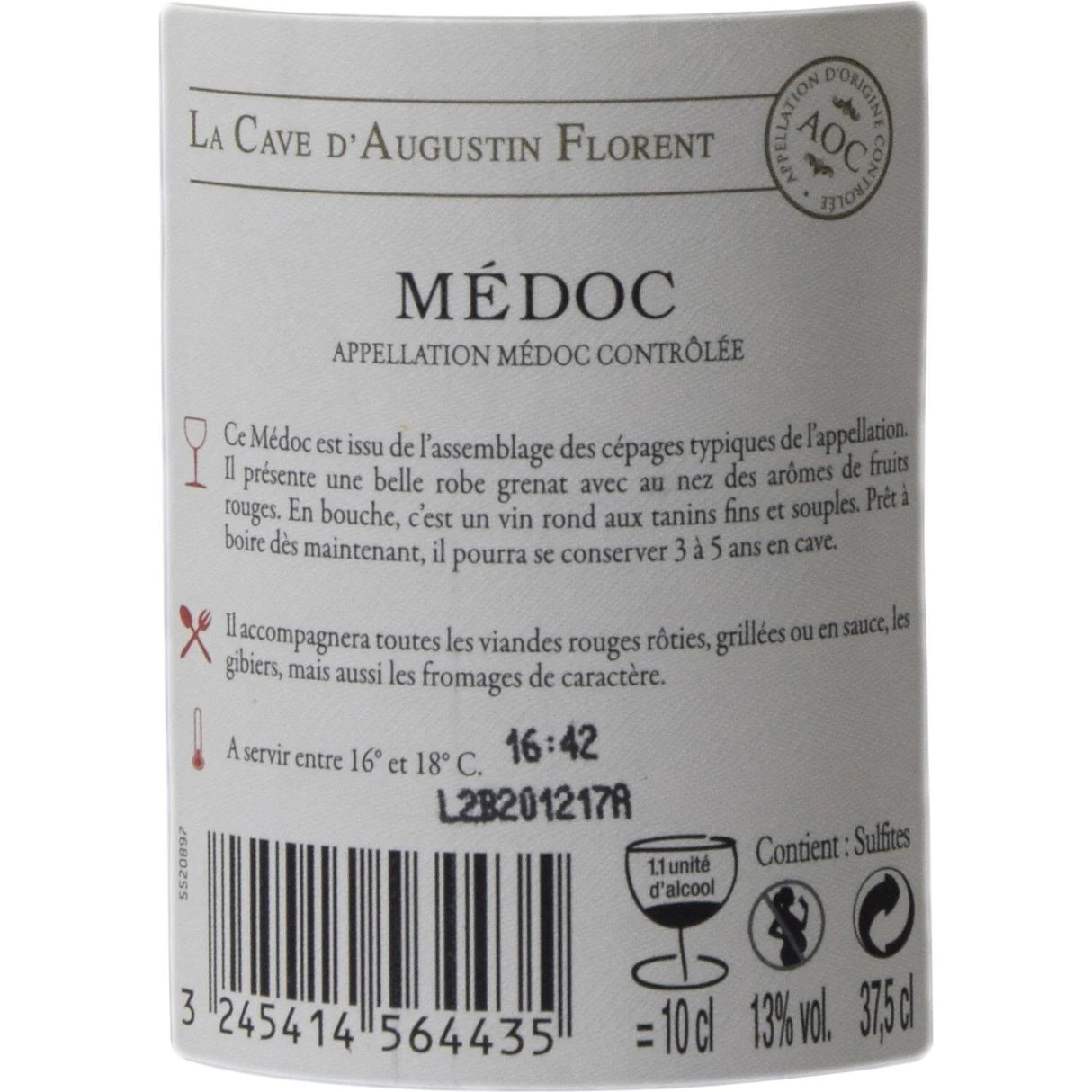 cabernet sauvignon medoc red wine 375 ml (#125595)