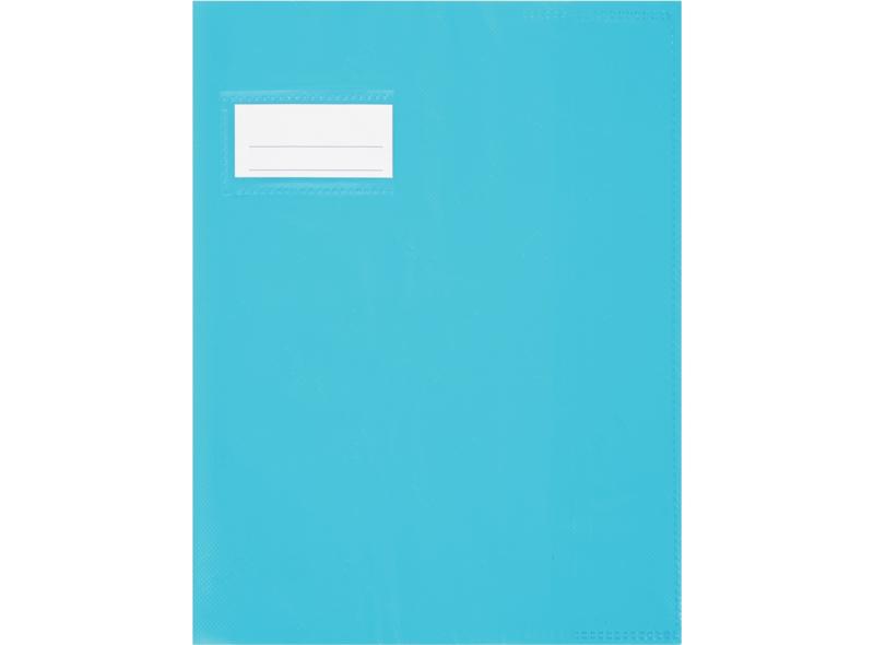 Protege Cahier Bleu Avec Etiquette 17X22Cm