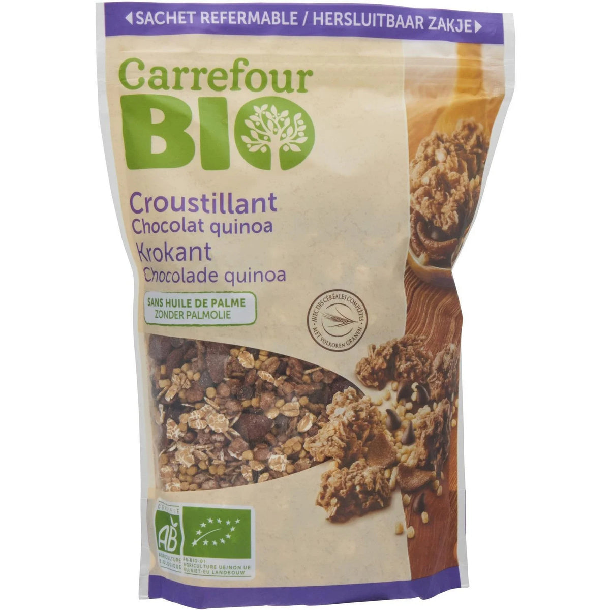 org choc quinoa cereal 375g (#118291)