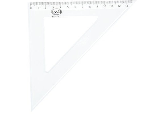 Equerre 21Cm - Angles 90/45/45 Degres