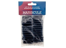 50 Cartouches Dencre Courtes Bleues