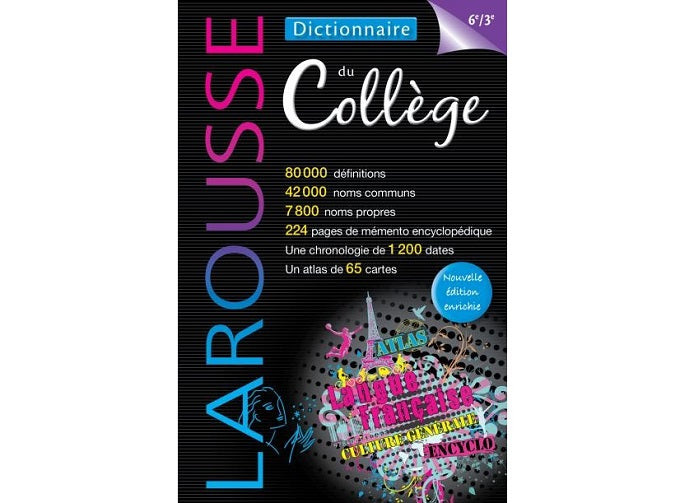 Dictionnaire Larousse Du College, 6Eme/3Eme