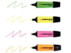 Pochette 4 Surligneurs Assortis