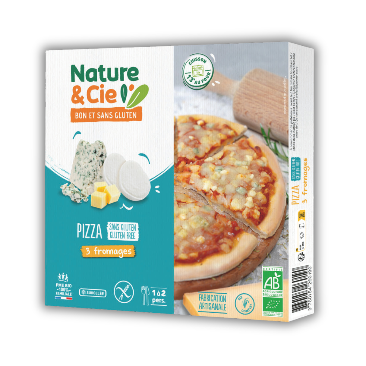 FRZ THREE CHEESE PIZZA 250G (#125256)