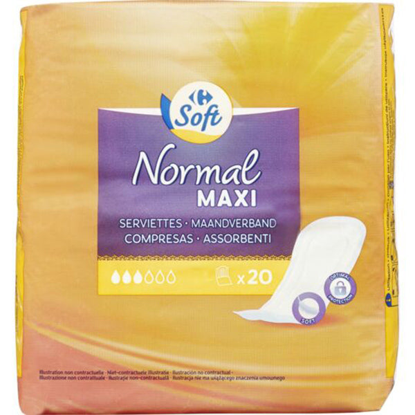 Serviettes Hygieniques Classiques Normales Maxi