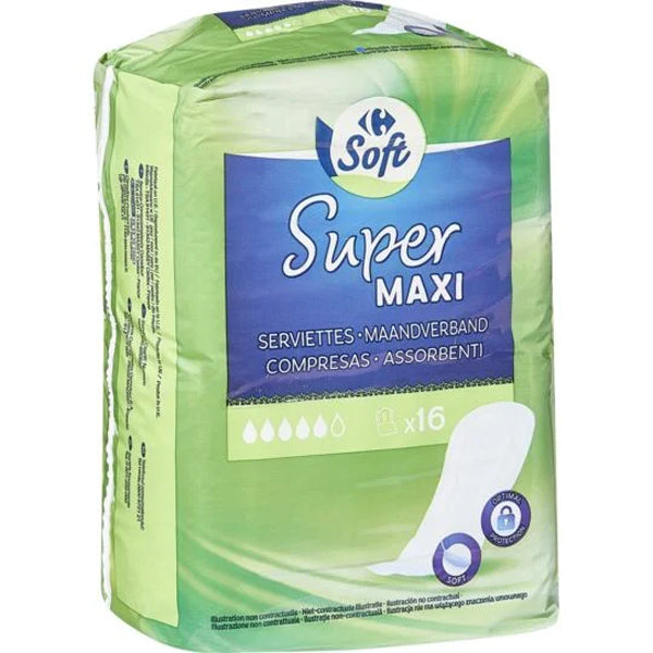 Serviettes Hygieniques Maxi Super