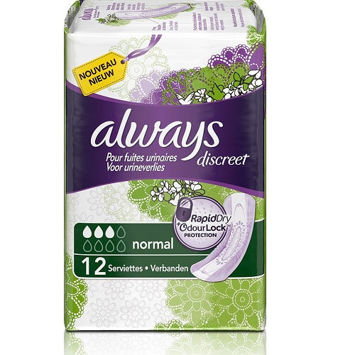 Serviettes Hygieniques Incontinence Normal