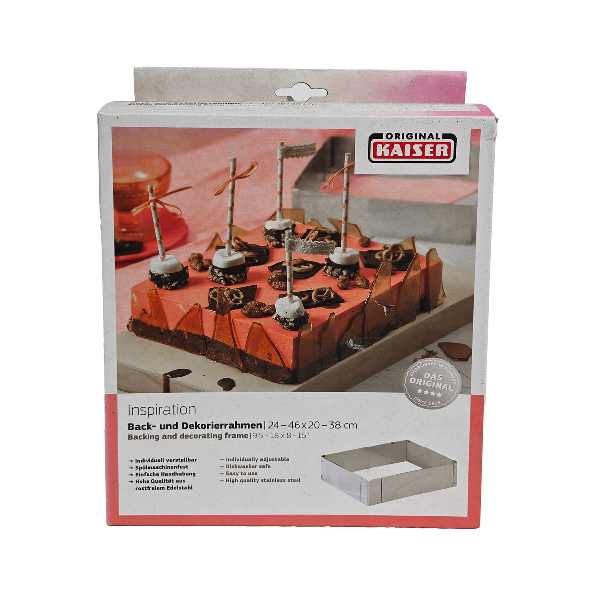 ADJUSTABLE BAKING AND DECORATING FRAME 24–46 X 20–38CM (#51691)