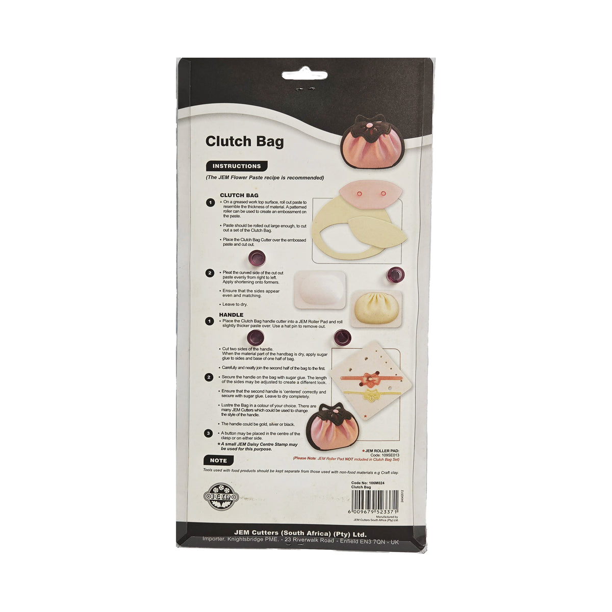 3D CLUTCH BAG CUTTER SET 4 PIECES (#56331)