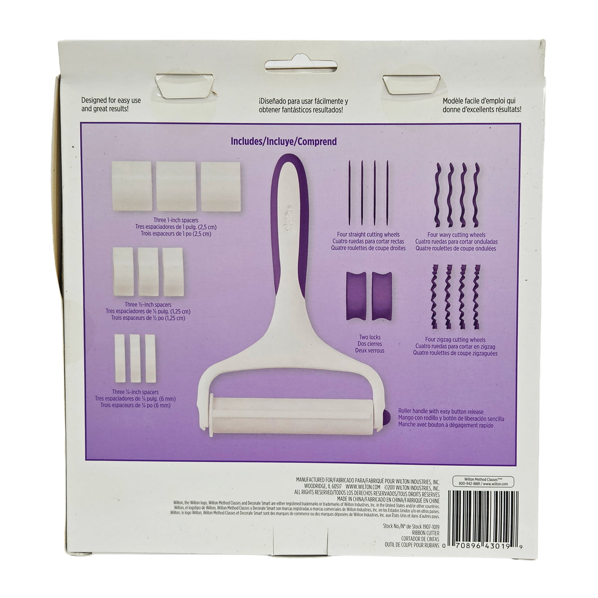 GUMPASTE TOOLS-RIBBON CUTTER 1907-1019 25PCS (#56554)