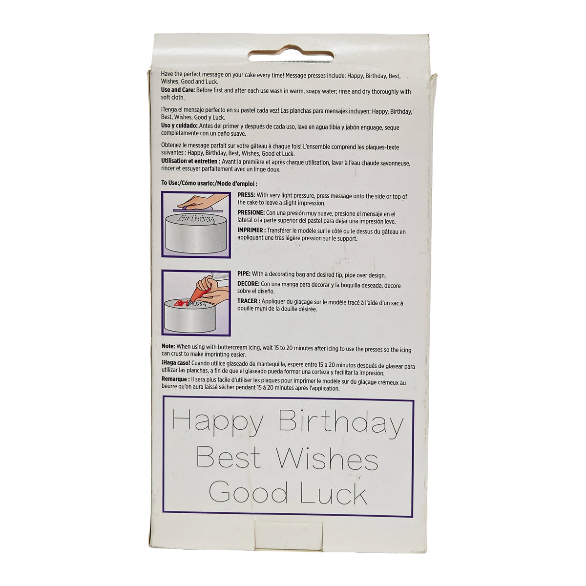 MESSAGE PRESS SET 2104-0237 (#58567)