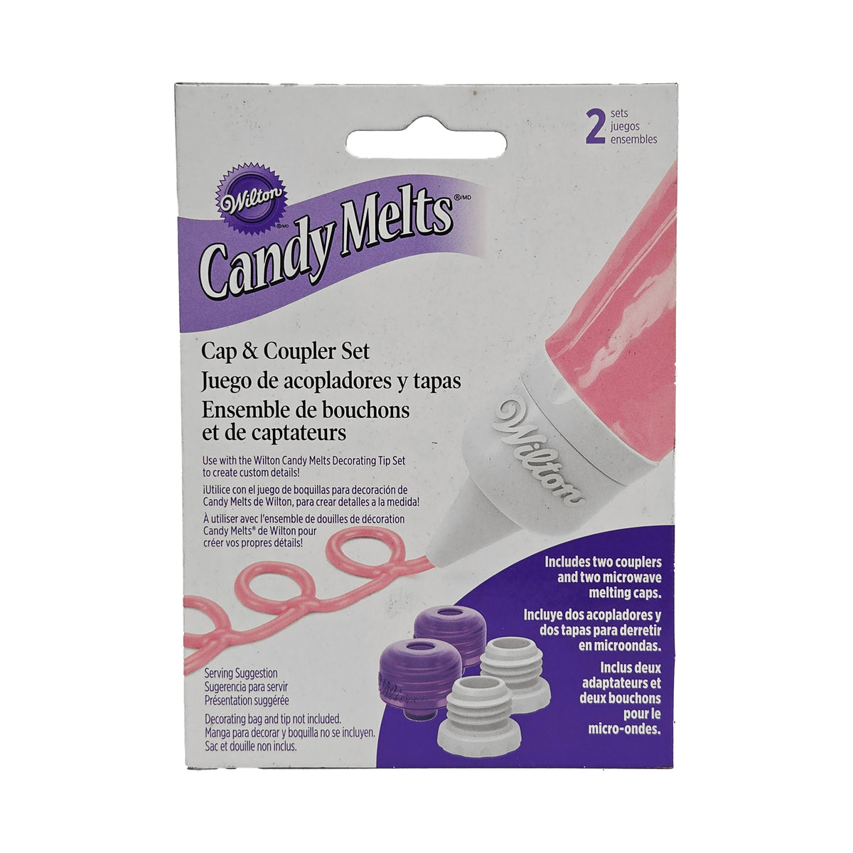 CANDY MELTS CAP & COUPLER SET 2 SETS (#59901)