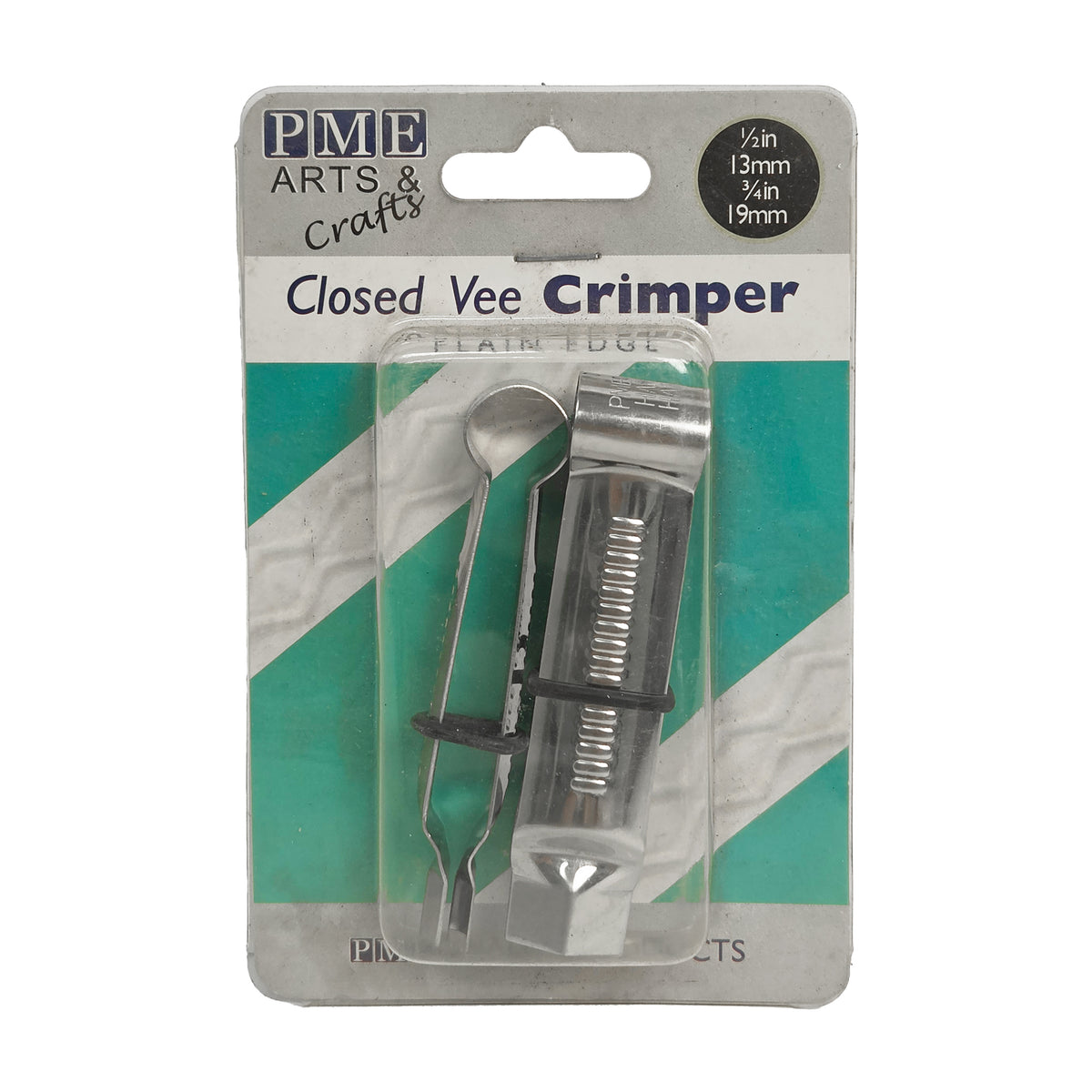 CLOSED VEE CRIMPER PLAIN EDGE SET 2 PIECES 13 MM AND 19 MM (#60182)
