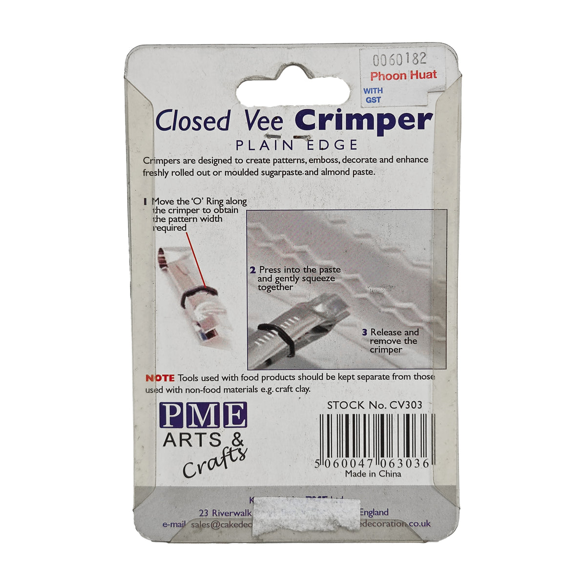 CLOSED VEE CRIMPER PLAIN EDGE SET 2 PIECES 13 MM AND 19 MM (#60182)