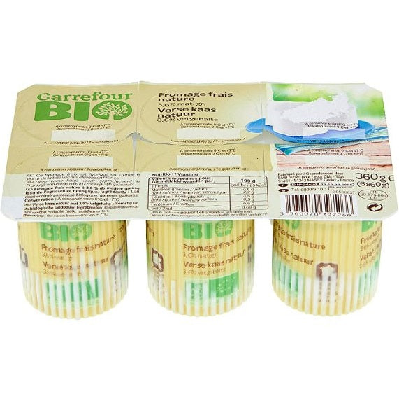 Fromages Frais Nature Bio