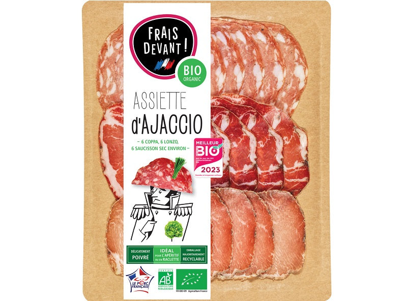 Lassiette Corse Bio Jambon Sec Au Poivre, Lonzo, Coppa