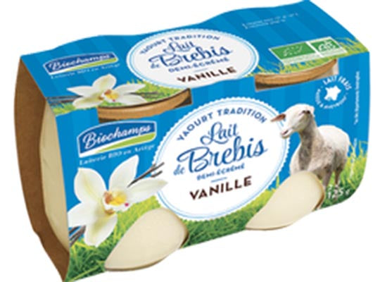 Yaourts Au Lait De Brebis Bio Demi-Ecreme Saveur Vanille