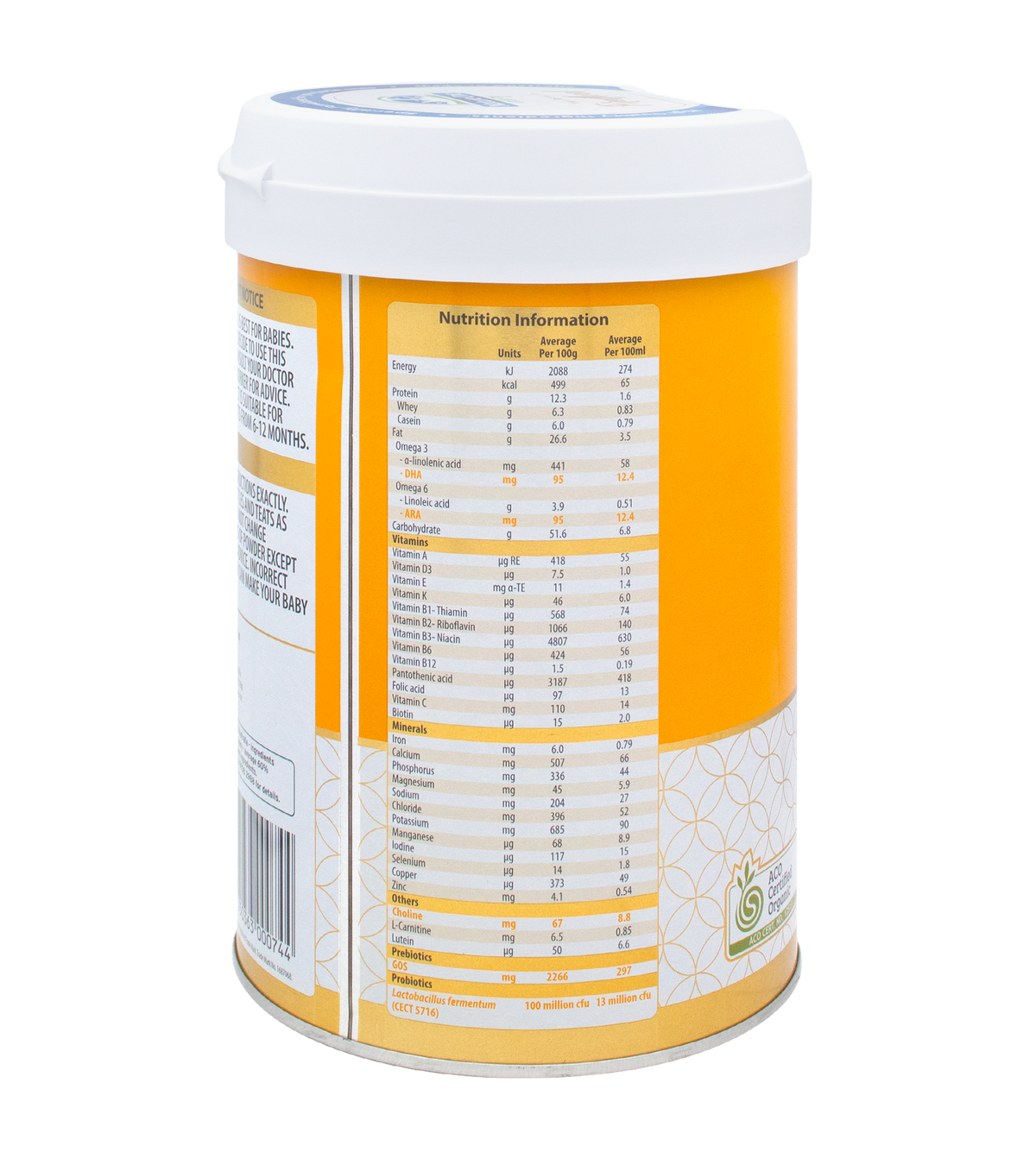 ORGANIC FOLLOW-ON FORMULA STEP 2 900G (6-12 MONTHS) (#128815)