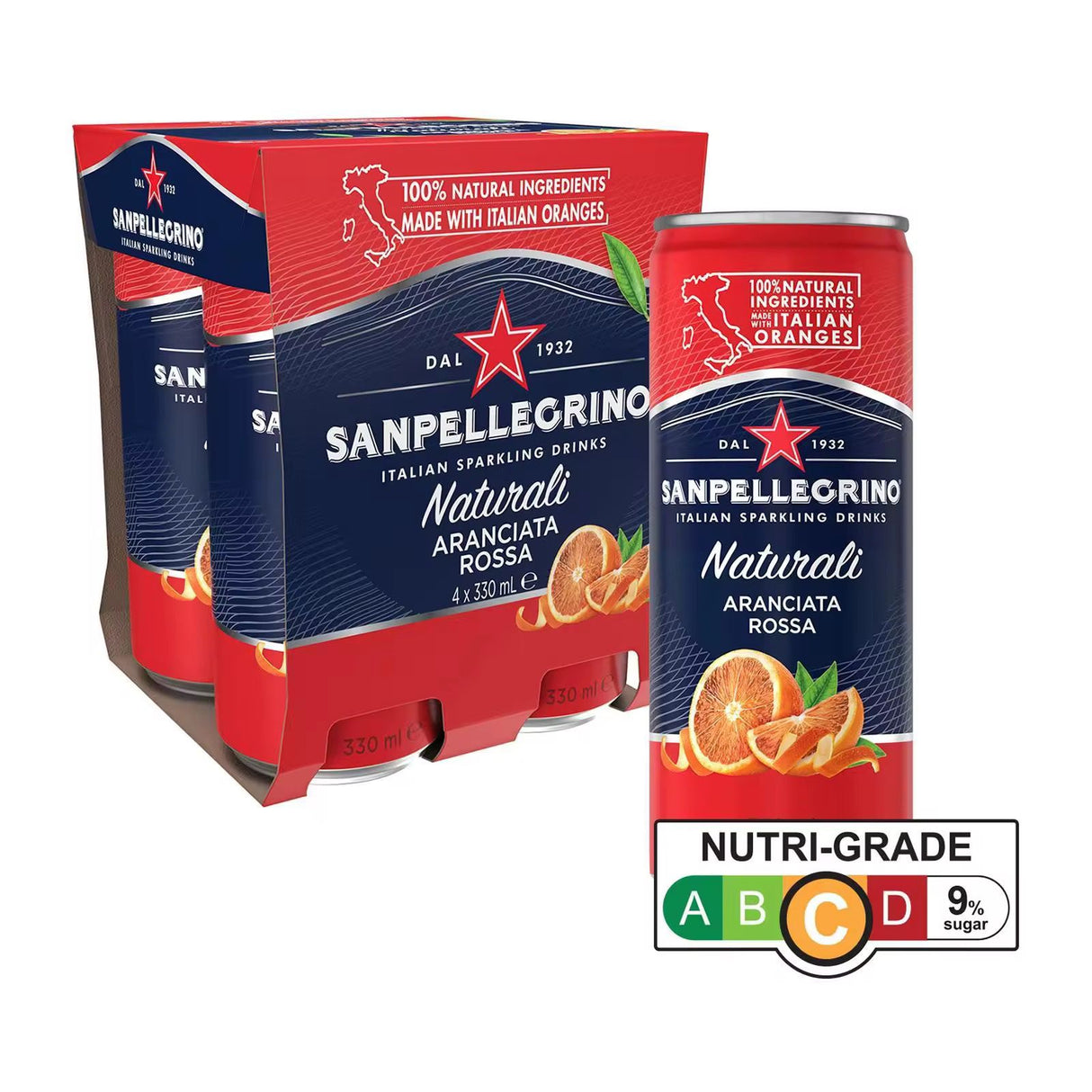 Sanpellegrino Melograno & Arancia 4x33cl (#122734)