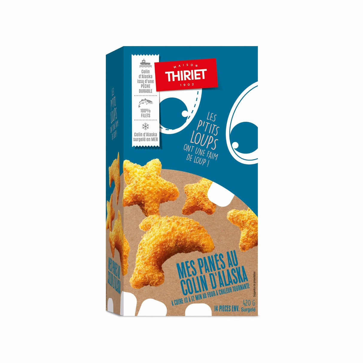 BREADED POLLOCK FUN SHAPES 450G (#113301)