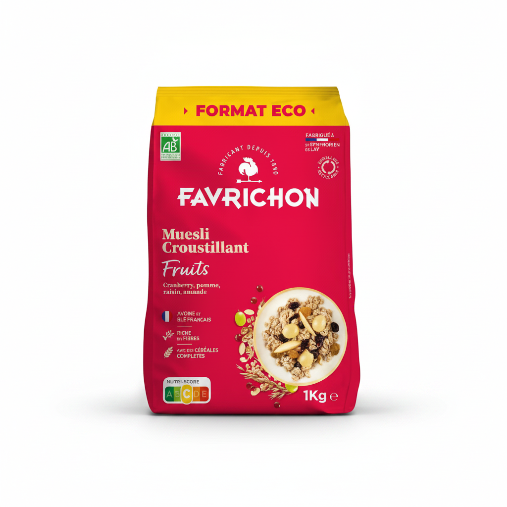 ORGANIC CRUNCHY FRUIT MUESLI 1KG (#122203)