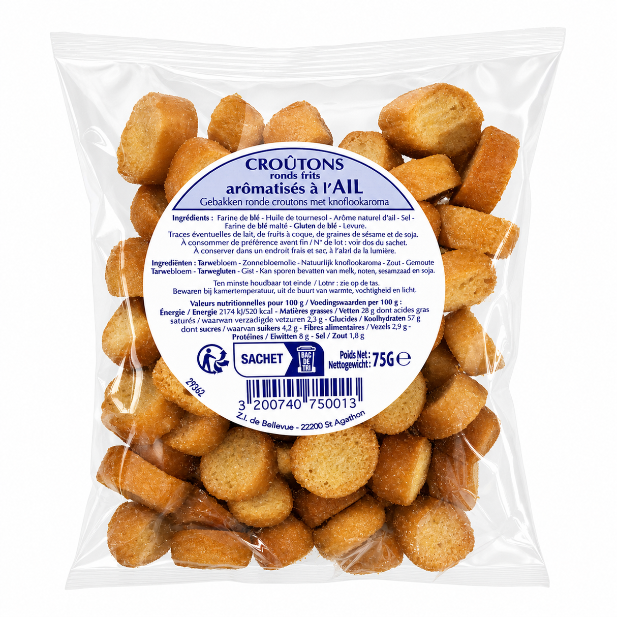 GARLIC CROUTONS 75G (#126551)