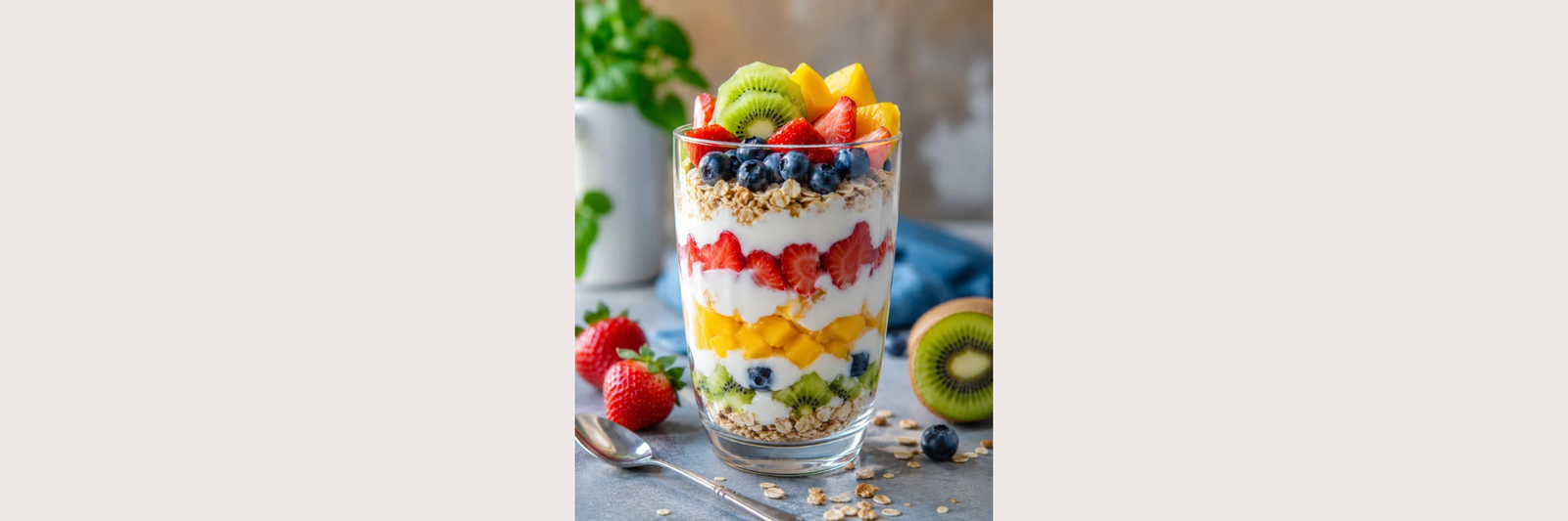 Fresh Fruit Yogurt Parfait
