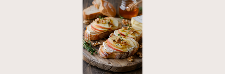 Apple and Cheese Sandwich