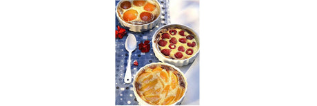 Seasonal fruit clafoutis