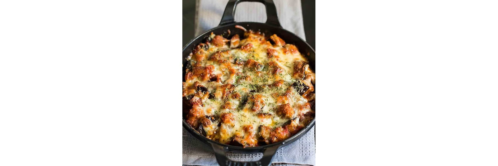 Gratin of eggplant and Mozzarella