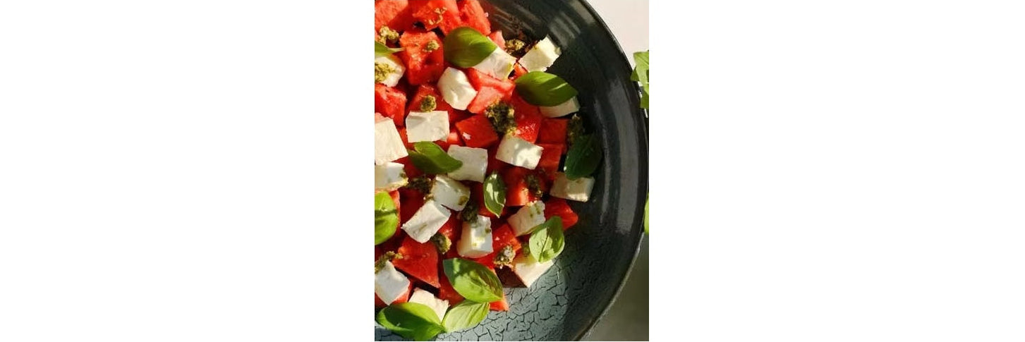 Pesto Watermelon mini cubes