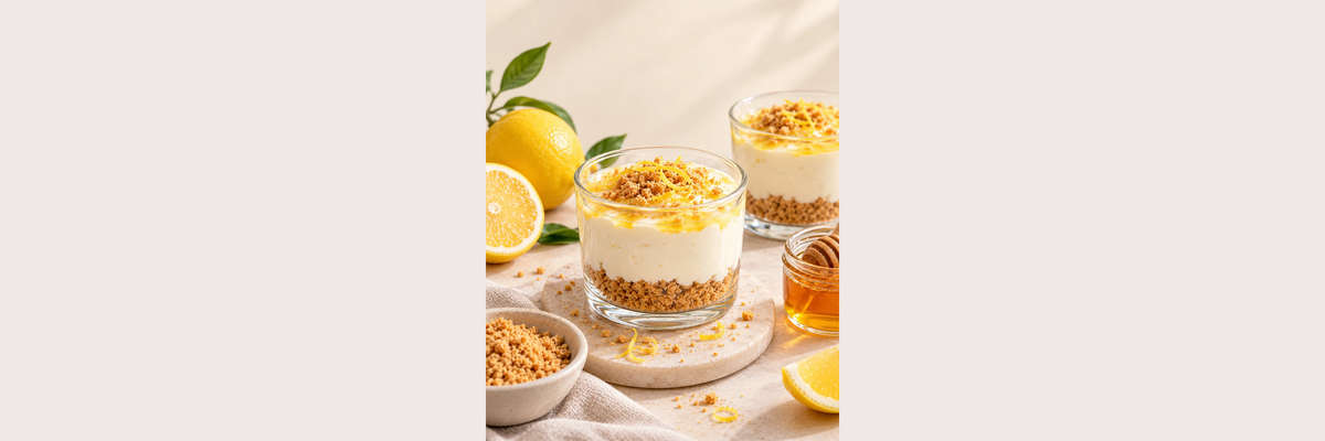 No-Bake Lemon & Honey Yoghurt Cups