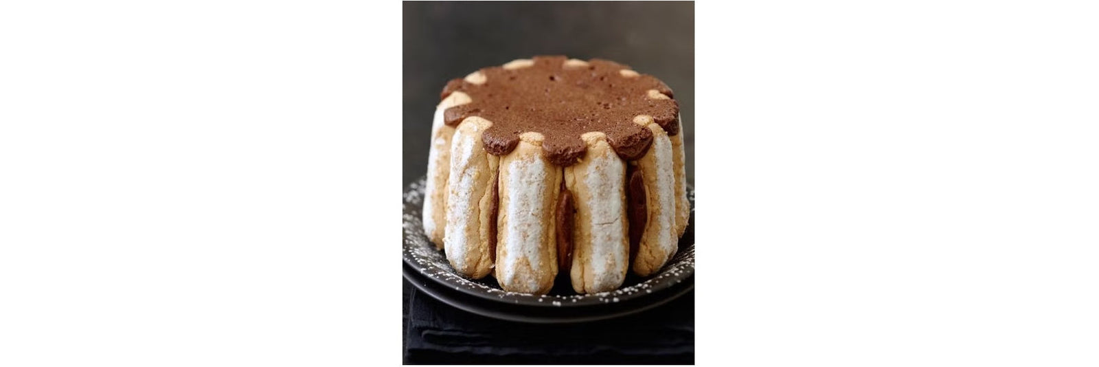 Chocolate-pear charlotte