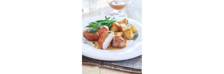 Pork fillet in saltimbocca