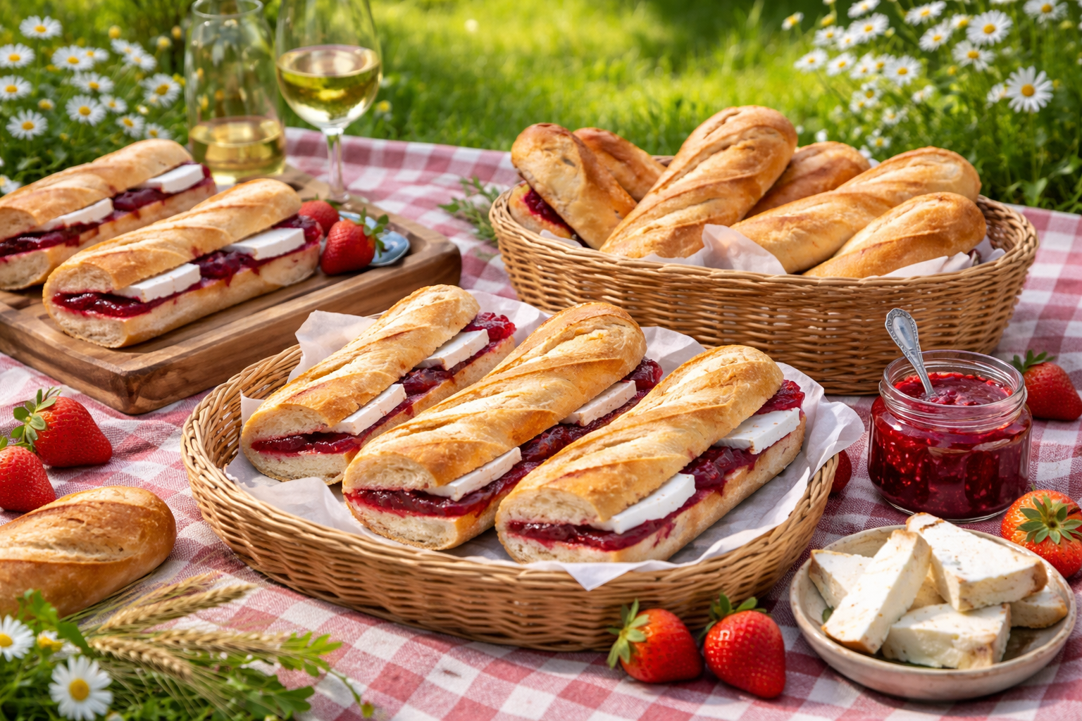 Brie & Jam Baguette