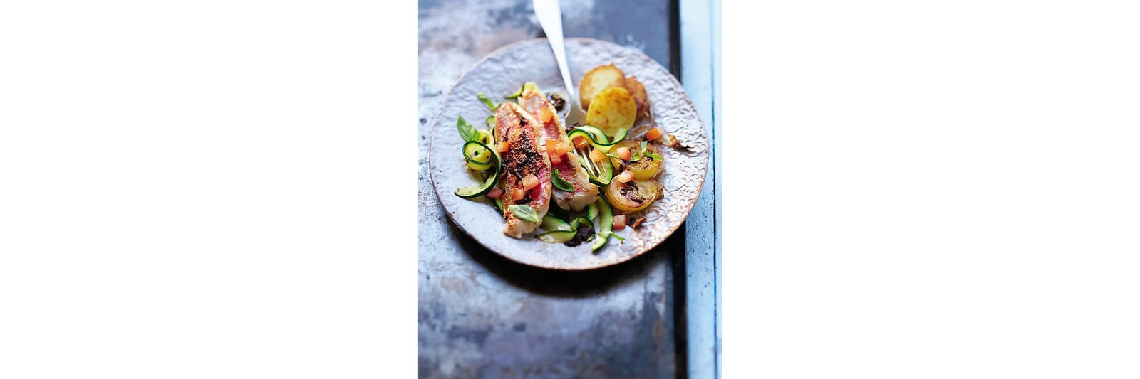 Fillets of red mullet with olives for Christmas