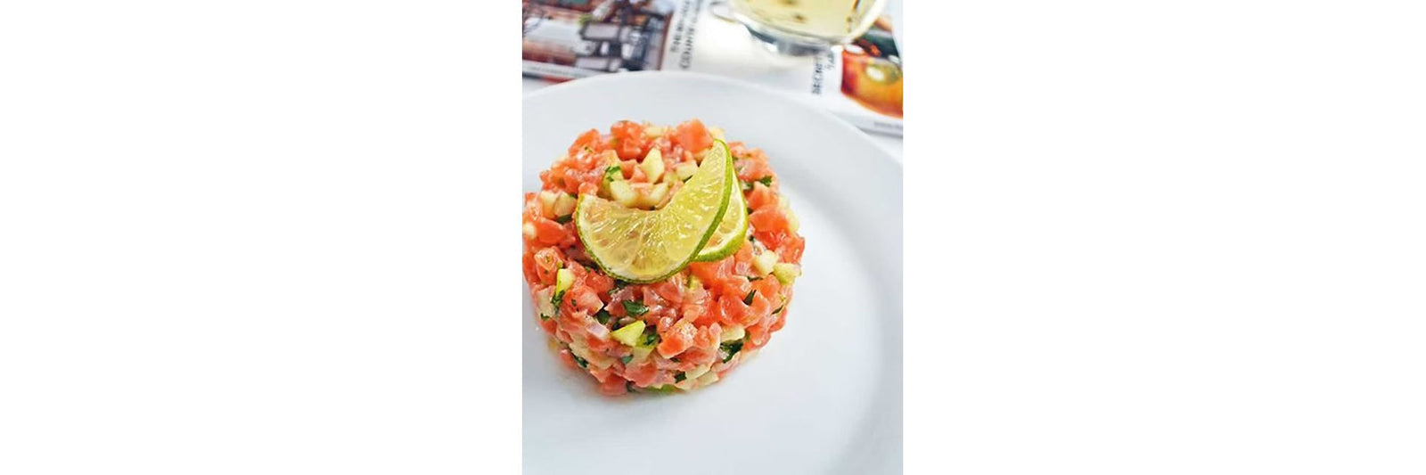 Island salmon tartar