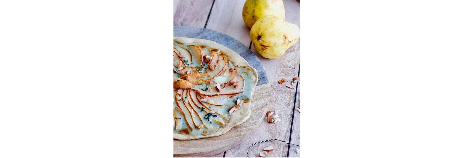 Pear and Roquefort tart