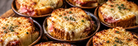 French Croque Monsieur Skillet Bake