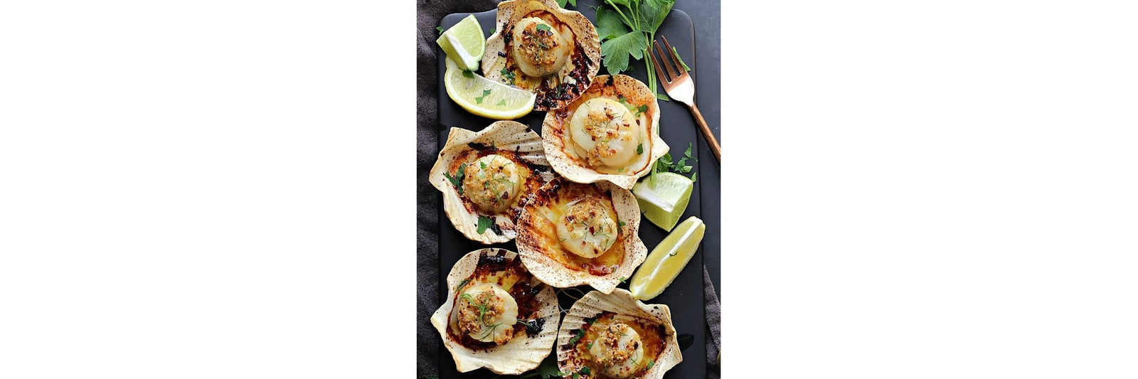 Oven roasted scallops for Christmas