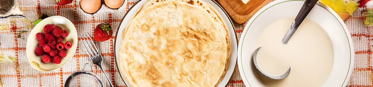 Pastry doughs and pancakes